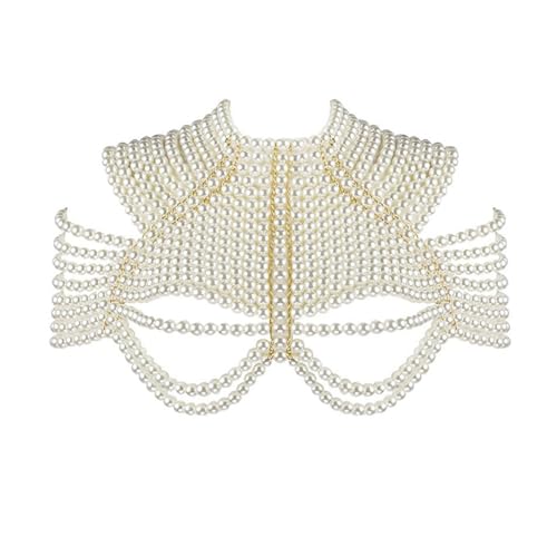 Chaîne corps perlée festifs plage bikini collier épaule harnais mariage accessoire été sans précieuse bracelet perles chaînette soutien-gorge nuptiale...