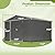 Dyncan Outdoor Storage Shed 10X8 FT, All Weather Metal Tool Shed with Lockable Doors for Garden and Backyard, Black