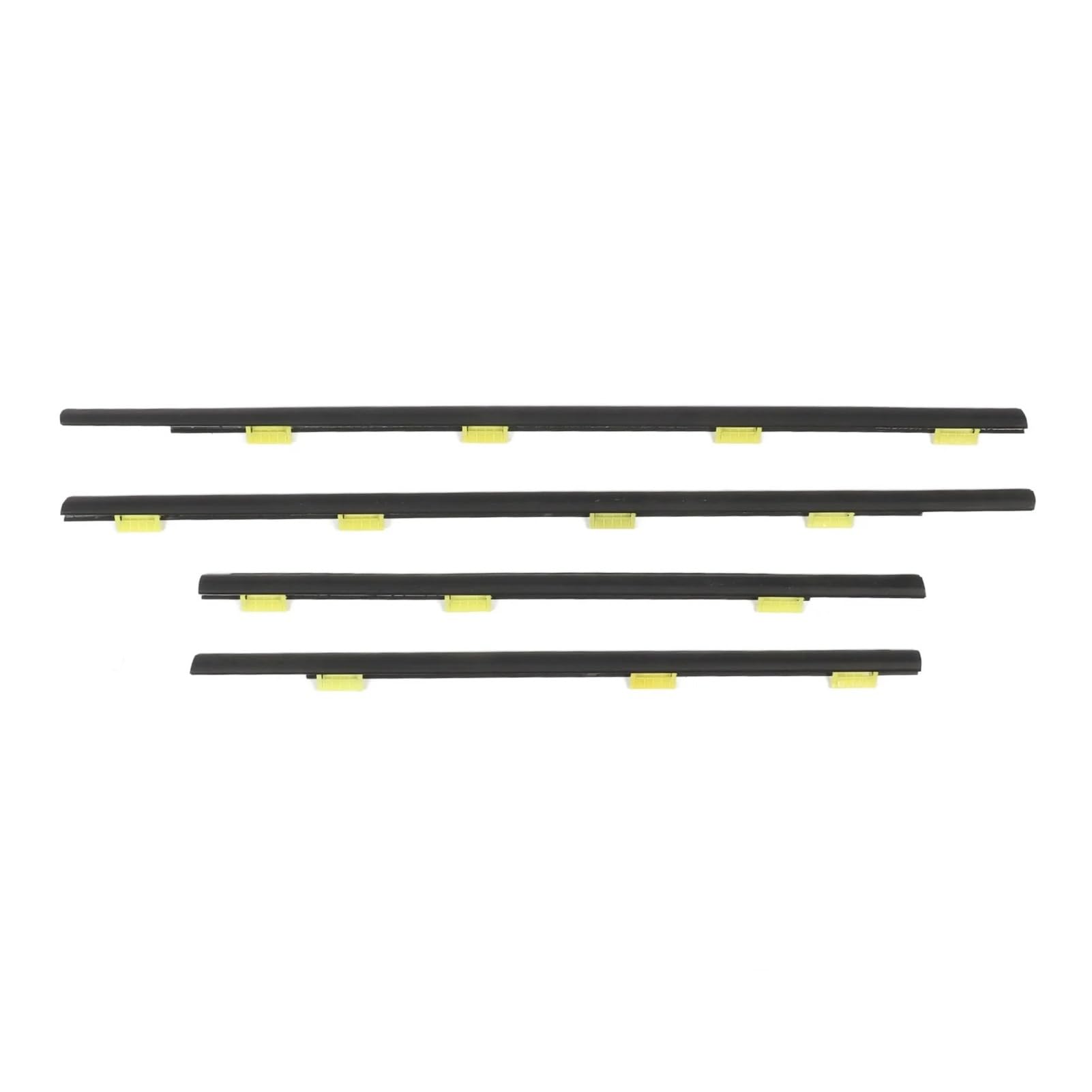 Mltlkppvng Black Car Seal Strip 4Pcs Car Weatherstrip Door Seal Belt 72450 Sca E01 Front Rear Outside Window For Honda For Crv 2002-2006