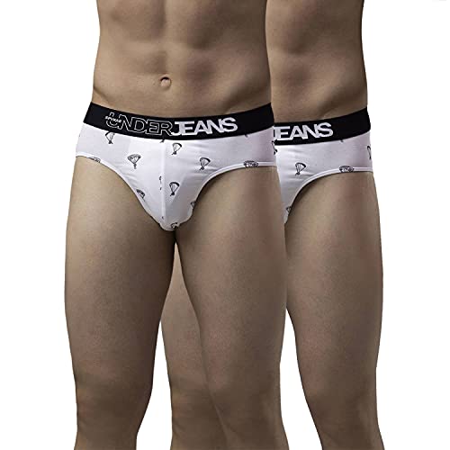 Image of Underjeans Men Cotton Blend Brief - Pack of 2