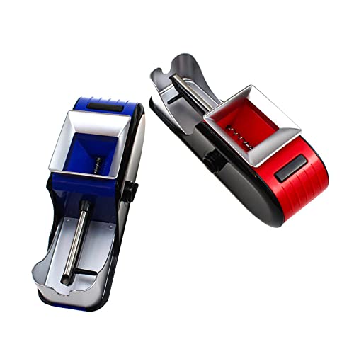 Image of ATORSE Electric Automatic Cigarette Machine Tobacco Injector Roller Portable Blue