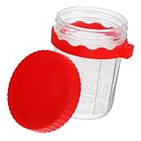 Pots de flocons d'avoine de nuit - avec couvercle, il est pratique pour vous de manger yaourt et d'autres aliments, excellente étanchéité et propriétés anti-fuites, récipient de flocons d'avoine de nuit