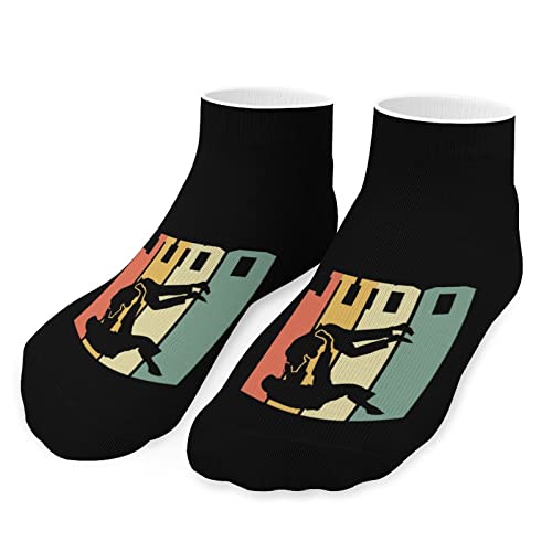 Retro Judo in Japanese Ankle Socks Low-Cut Athletic Running Socks for Men and Women - Main Image