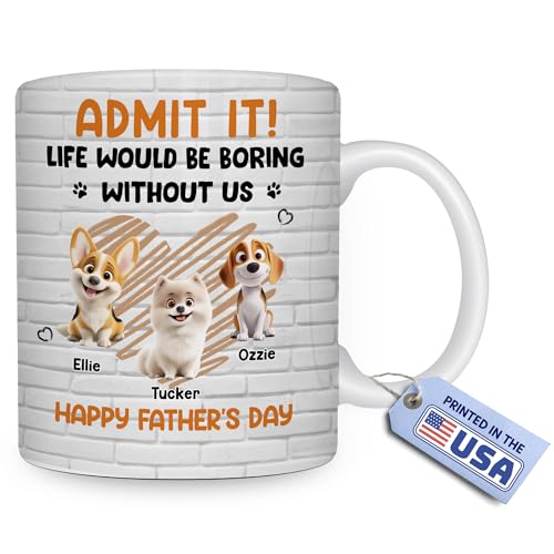 Taza personalizada para papás perro color Admit It 15oz miniatura 1