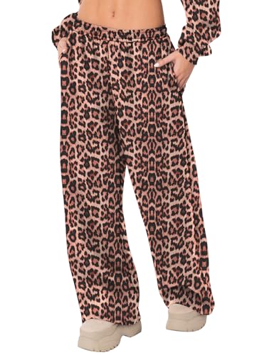 LOMON Wide Leg Sweatpants Women Fleece Sweat Pants Fall Clothes 2025 Teen Girl Baggy Jogger Sweatpant with Pockets