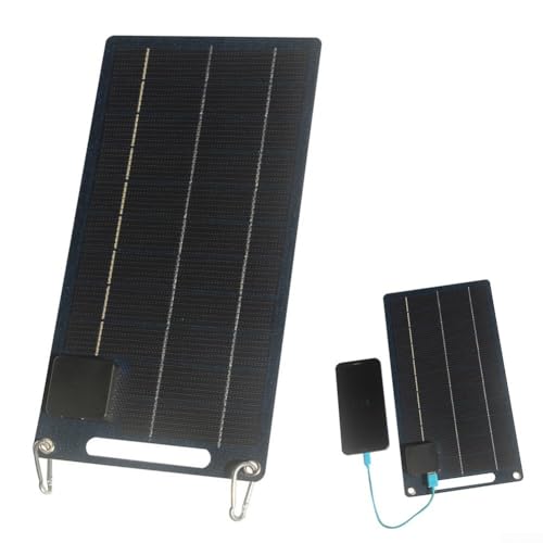 Cargador solar para mochileros panel flexible de 10W ideal camping 4