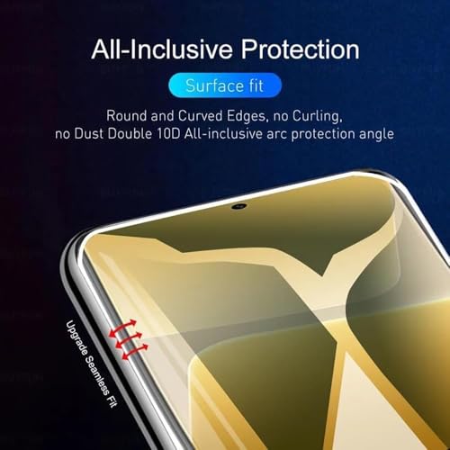 Image of FabeKee Acrylic Screen Guard Compatible for realme 14 pro | Front And Back Screen Guard With camera lens protector Edge To Edge Full Screen Coverage With Easy Installation Kit 3in1