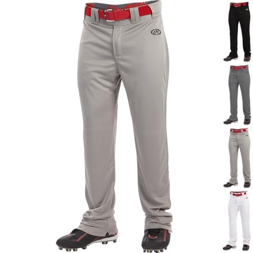 Rawlings Launch Series Game/Practice Spodnie baseballowe, dla dorosłych, jednolity kolor, pełna długość
