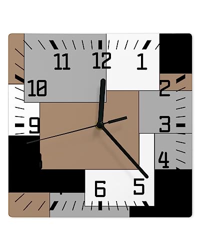 Reloj de pared cuadrado silencioso batería 10 in miniatura 1