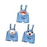 ❥ Facile à mettre et à enlever : Salopette en jean La conception de la longueur de bretelle réglable est très conviviale, est simple et facile à porter.