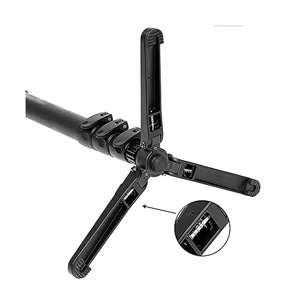 CaoQuanBaiHuoDian Breiter Einsatz Kohlefaser-Monopod-SLR-Kamera-Stativ-Fotografie-Unterstützung Praktisches Fotostativ… – Bild 7