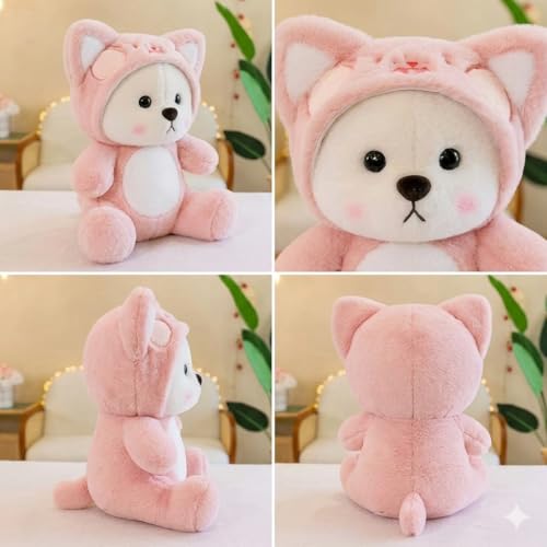 Image of Storescent Hooded Teddy Bear Soft Toys for Kids - Stuffed Animal Plush Soft Toy for Boys & Girls - Cute Lovely Hooded Teddy 35cm