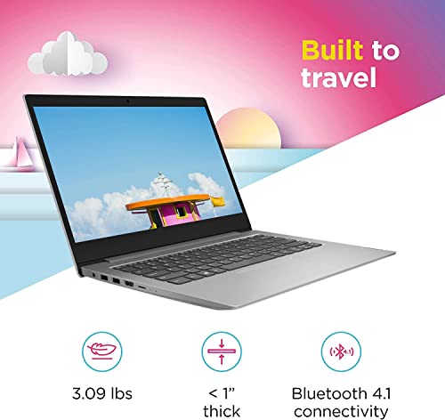 Image of Lenovo IdeaPad 1 Laptop, 14 Inch HD Anti-Glare Display, Intel Quad-Core Pentium Silver N5030 (Beat i3-1005G1), Intel UHD Graphics, 4GB DDR4 RAM, 256GB SSD, Windows 11, 1 Year Microsoft 365