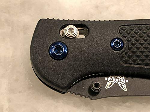 Blue Torx Screws Set For Benchmade Griptilian Scale Pivot & Clip 550 551 553