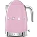 Produktbild Smeg KLF04PKUK Wasserkocher, LED-Display, 360 drehbarer Sockel, 7 Temperaturstufen, Wasserstandsanzeige, Anti-Rutsch-Füße, Soft-offener Deckel, 3 KW, 1,7 Liter, rosa