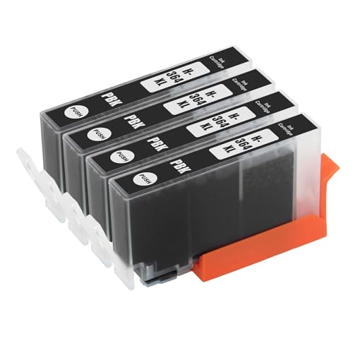 Go Inks Compatible Photo Black 364PBk Ink Cartridge Replacement for HP 364 XL High Capacity for HP Photosmart, DeskJet & OfficeJet Printers (15ml) - 4 Pack