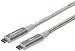 Produktbild Amazon Basics - Verbindungskabel, USB Typ C auf USB Typ C, USB-3.1-Standard der 2. Generation, doppelt geflochtenes Nylon, 0,3 m, Silber