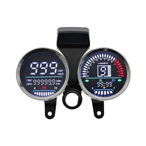 �I�[�g�o�C�̃X�s�[�h���[�^�[�Q�[�W �I�[�g�o�C�p�X�s�[�h���[�^�[���j�o�[�T�� GN 125 �f�W�^�����g�_�b�V���{�[�h ���� Km/�� �M�A�C���W�P�[�^�I�[�g�o�C�^�R���[�^�[���s�����v