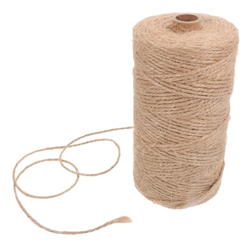 DOITOOL 1rollo Cuerda De Yute Natural De Metros Resistente y Ligera para Manualidades Decoraciones Bodas