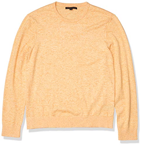 John Varvatos Star USA Men's Huntington Long Sleeve Reverse DYE Cotton Crew Neck Sweater, Sunset, XX-Large