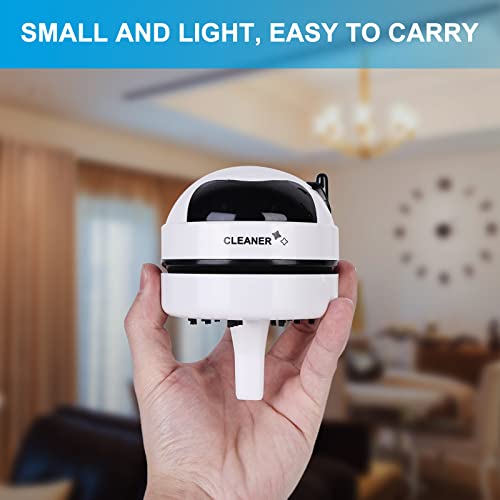 Molbory Tischstaubsauger Mini, Mini Staubsauger USB Wiederaufladbar, Tragbar Kabellos Tischstaubsauger, Hohe Saugleistung Staub Reiniger, Mini Tischsauger für Desktop,Büro, Auto, Schule, Haushalt
