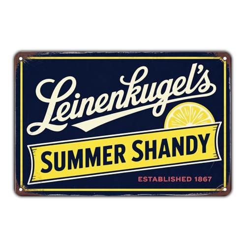 Leinenkugel's Summer Shandy tin sign, Vintage Leinenkugel's Beer Metal Sign