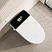 Smart Toilet with Auto Flush and Heated Seat, Electric Tankless Toilets with Dual Flush Remote - Pre-Wetting, One Piece Toilet for Bathrooms Soft-Close Seat & Lid, Night Light, LED Display