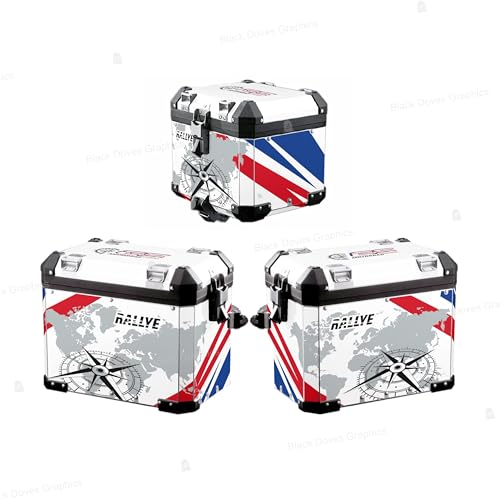 Kit protections adhésives valises ALU pour Motorrad GS en voyage road-trip