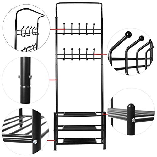 Aiglen Multicolor Schoenenrek Staande Hangende Jas Schoenen Wandplanken Thuis Slaapkamer Kledingrek Metalen Schoen Hoed… - Afbeelding 3