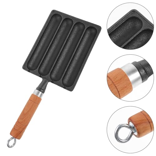 Moule à saucisses en fonte Uonlytech 4 compartiments antiadhésif cuisson vapeur - 7