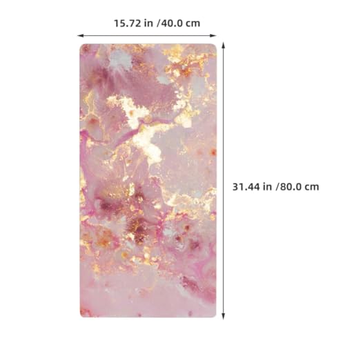 Tapis de Bureau Rose Surface Lisse pour Glisse Fluide