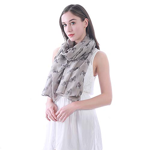Shih Tzu Dog Print Women's Scarf Shawl Wrap Lightweight2