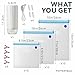 Sous Vide Bags Reusable 30 Pcs, Reusable Vacuum Seal Bags for Food with Upgraded Auto Pump for Anova, Joule Cookers, BPA Free Sous Vide Kit