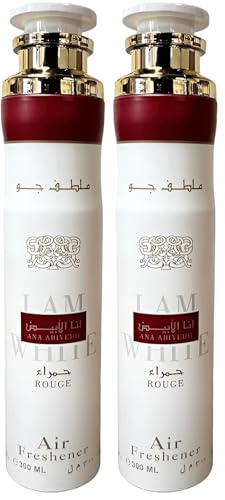 Lattafa Ana Abiyedh Rouge – Spicy, Woody, Amber, Musky – Air Freshener, 10.1 Ounce / 300 ml (Pack of 2) image 4