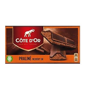 Côte d’Or – Praline Dessert 58 – 200 g – Belgische Chocolade – Klassieke Tabletten – Perfect Tussendoortje – Individueel Verpakte Reep Chocolade – Geïmporteerd uit België