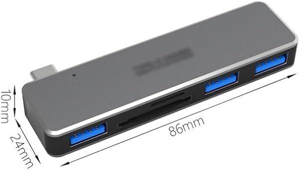 WODHAZNC Usb3.0 5-in-1 Docking Card Reader Multi-Function Laptop hub(D) - 4