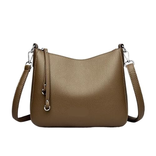Compatible con bolsos de hombro cuero suave for mujer, bolso cruzado informal for, mensajero for desplazamientos(Elephant Gray)