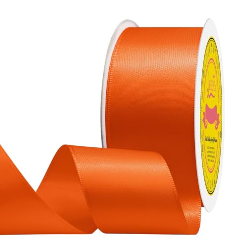 Image of Double Face Torrid Satin Ribbon 1-1 /2 inch X 25 Yards Polyester Torrid Ribbon for Gift Wrapping Very Suitable for Weddings Party Hair Bow Invitation Decorations and More