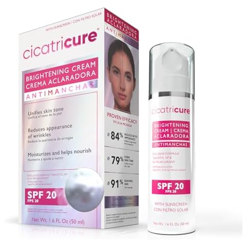 Cicatricure Brightening Facial Moisturizer, 3-in-1 Face Cream with Anti-Wrinkle Q Acetyl 10 & Nutri-Aclarant, SPF 20, Brighten & Even Skin Tone 1.6 fl oz Cover