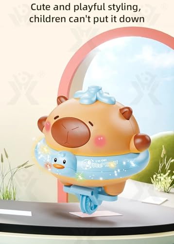 Image of Goyal's Balance Capybara Toy with Track | Musical Light Up Gyroscope Unicycle Toy for Kids | Interactive STEM Learning Educational Toy | Motor Skill Development Fun Game for Boys Girls 3+ Years
