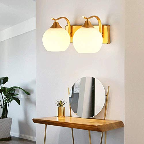 Lámpara de pared llevada moderna con pantalla de cristal premium y metal 5