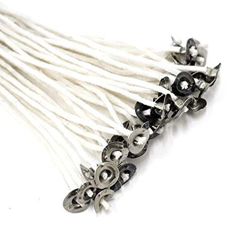 Image of Asian Hobby Crafts Candle Making Wicks 150 Pcs - Wax-Coated Cotton Wicks with Metal Bases, 3 inch, 5 inch, 7 inch (50 Each) - DIY Candle Kit for Soy, Paraffin, Gel, Pillar, Decorative & Handmade