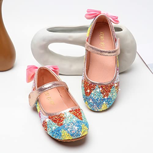 Girl's Dress Shoes Mary Jane Ballet Flats Ballerina Flat for Wedding Party School2