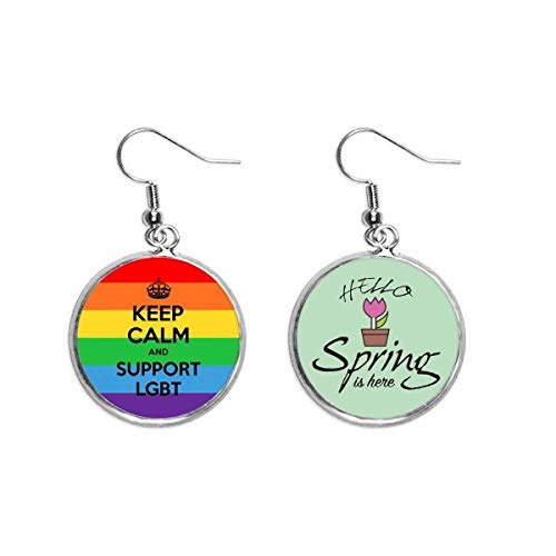 Bandera LGTBIQ+ en tus pendientes colgantes para el Orgullo y diario