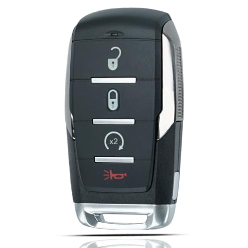 SUPALAND Smart Key Fob Keyless Entry Fits for RAM 1500 Dodge RAM 2019 2020 2021 2022 2023 2024 Remote Control Key Replacement 4 Button FCC ID:OHT-4882056