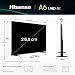 Hisense Smart TV 85 Zoll 4K Ultra HD 85A6Q, Smart TV VIDAA U8, Dolby Vision, HDR 10, Game Mode Plus, Alexa Built-in, VIDAA Voice, DVB-T2/S2 HEVC 10 Tuner, Lativu 4K