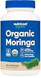 Nutricost Moringa Capsules 500mg, 180 Capsules (90 Servings) - Vegetarian Capsules, Non-GMO, Gluten Free