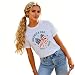 Jyvaxi 250 Anniversary USA Shirt Women：1776-2026 250th Birthday Patriotic American Flag 4th of July Shirt