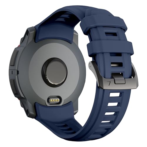 Image of XMUXI Compatible with Garmin Instinct 3 45mm Watch Strap Silicone Sport Replacement Band for Instinct 3 Solar 45mm /Instinct 3 Amoled 45mm with Stainless Steel Buckle(NO WATCH)