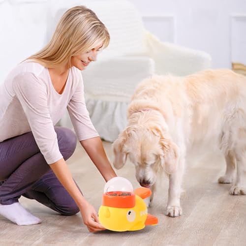 LUKIUP Entenform Hund Slow Feeder, Intelligenzspielzeug für Hunde Interaktives Hundespielzeug, Slow Feeder Spaß & Training für Haustiere, Reduziert Blähungen und Beugt Schluckbeschwerden vor